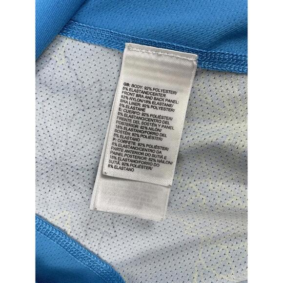 The North Face Active Racerback Sleeveless Floral Tank Top Blue Women's Size M - Picture 9 of 12